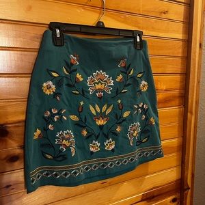 Flying Tomato brand turquoise skirt